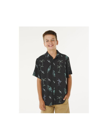 Koszula chłopięca rip curl eternal shred ss shirt-boy czarna