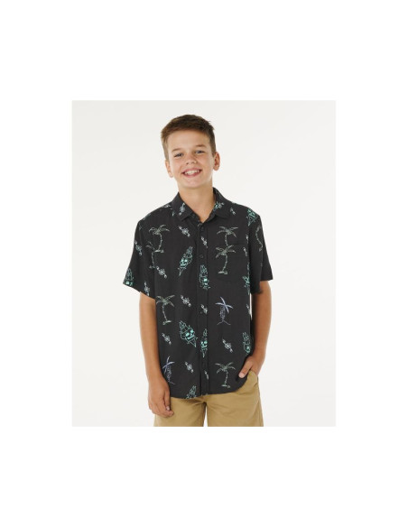 Koszula chłopięca rip curl eternal shred ss shirt-boy czarna