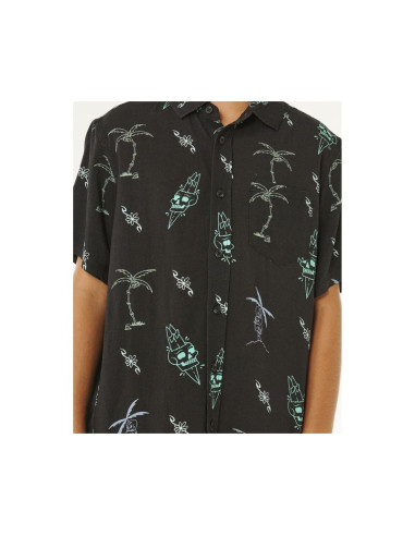 Koszula chłopięca rip curl eternal shred ss shirt-boy czarna