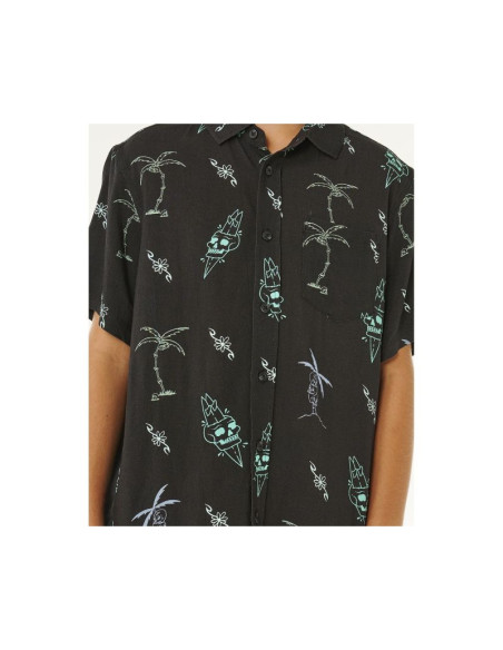 Koszula chłopięca rip curl eternal shred ss shirt-boy czarna