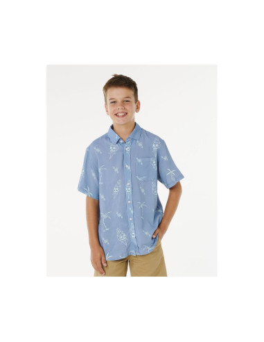 Koszula chłopięca rip curl eternal shred ss shirt-boy niebieska