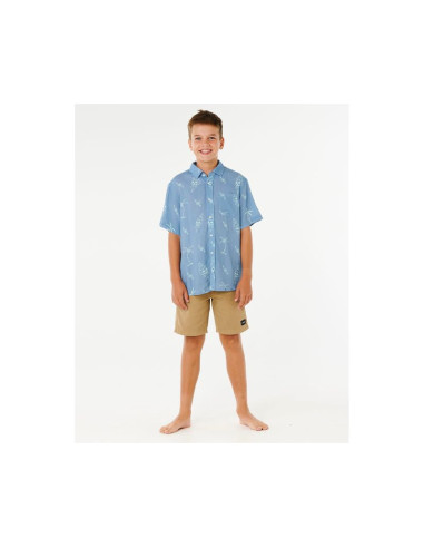 Koszula chłopięca rip curl eternal shred ss shirt-boy niebieska