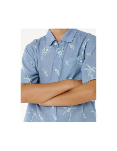 Koszula chłopięca rip curl eternal shred ss shirt-boy niebieska