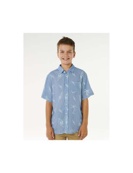 Koszula chłopięca rip curl eternal shred ss shirt-boy niebieska