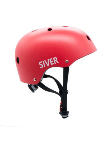 Kask rowerowy motus siver rozmiar m, czerwony (motham8mr)