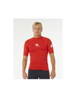 Lycra męska rip curl waves upf perf s/s czerwona