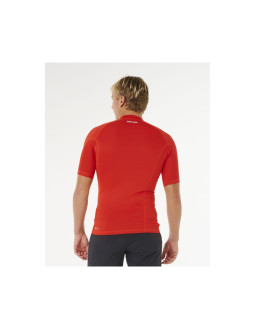 Lycra męska rip curl waves upf perf s/s czerwona 2