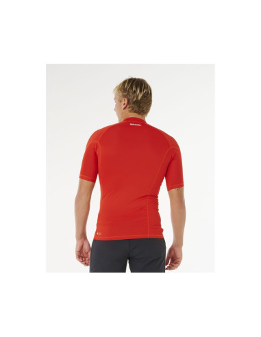 Lycra męska rip curl waves upf perf s/s czerwona