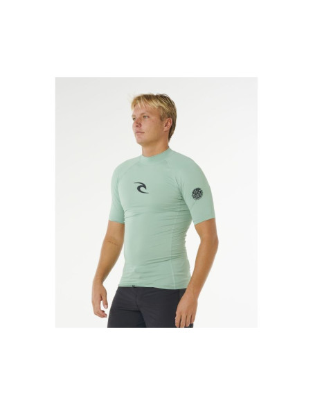 Lycra męska rip curl waves upf perf s/s zielona