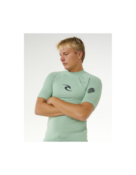 Lycra męska rip curl waves upf perf s/s zielona