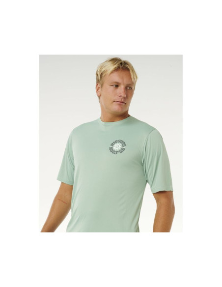 Lycra męska rip curl pacific rinse surflite upf s/s zielona