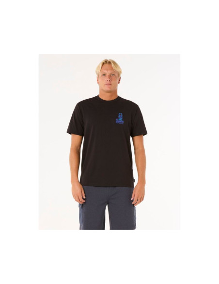 Koszulka rip curl vaporcool search stack tee czarny