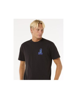 Koszulka rip curl vaporcool search stack tee czarny 2