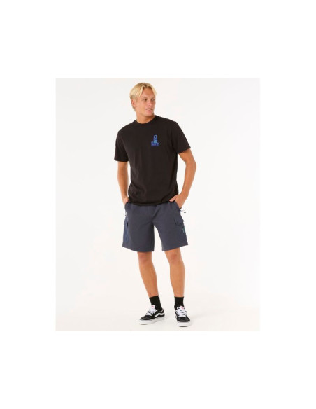 Koszulka rip curl vaporcool search stack tee czarny