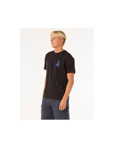 Koszulka rip curl vaporcool search stack tee czarny
