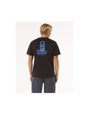 Koszulka rip curl vaporcool search stack tee czarny