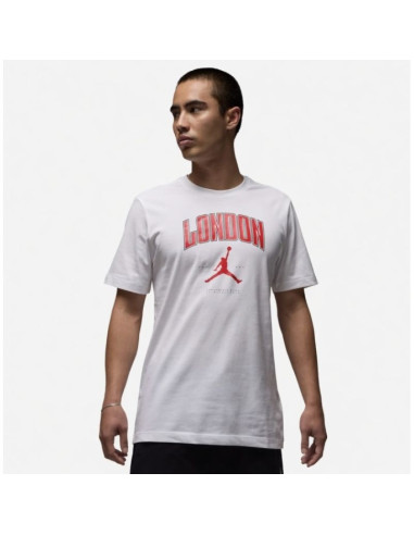 Koszulka męska air jordan london city jumpman t-shirt biała - hq0398-100