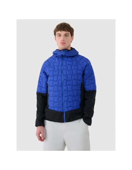 Kurtka puchowa trekkingowa z wypełnieniem primaloft black męska 4f 4fwss25ttjam697-36s
