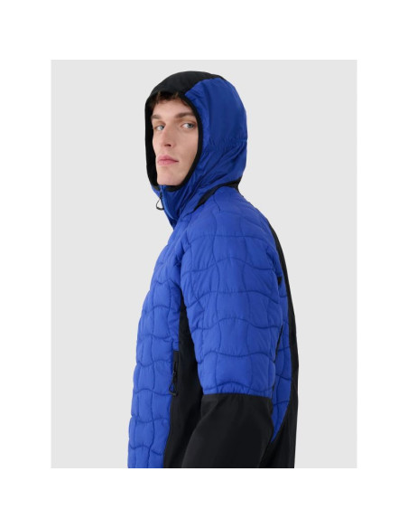 Kurtka puchowa trekkingowa z wypełnieniem primaloft black męska 4f 4fwss25ttjam697-36s