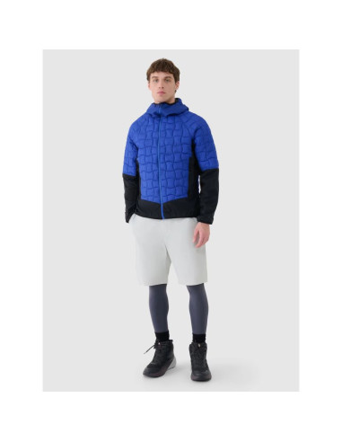 Kurtka puchowa trekkingowa z wypełnieniem primaloft black męska 4f 4fwss25ttjam697-36s