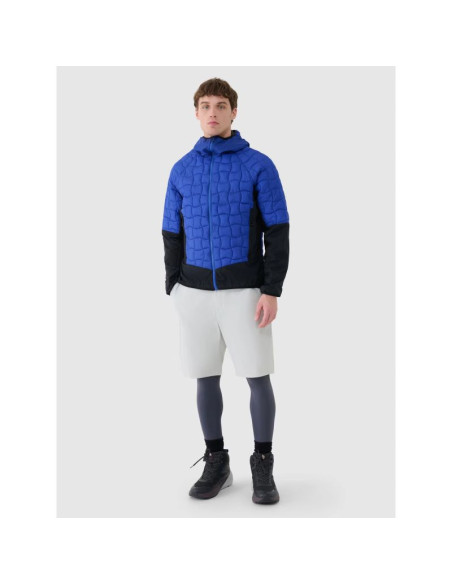 Kurtka puchowa trekkingowa z wypełnieniem primaloft black męska 4f 4fwss25ttjam697-36s