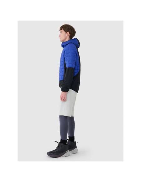 Kurtka puchowa trekkingowa z wypełnieniem primaloft black męska 4f 4fwss25ttjam697-36s
