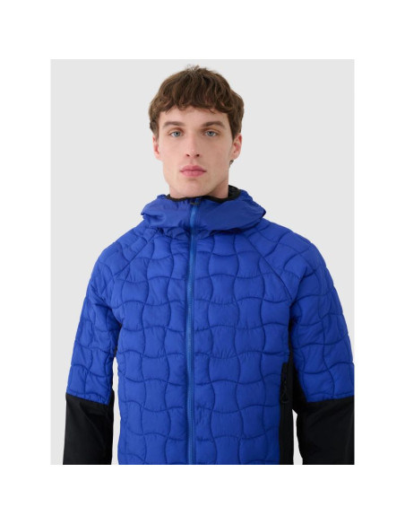 Kurtka puchowa trekkingowa z wypełnieniem primaloft black męska 4f 4fwss25ttjam697-36s