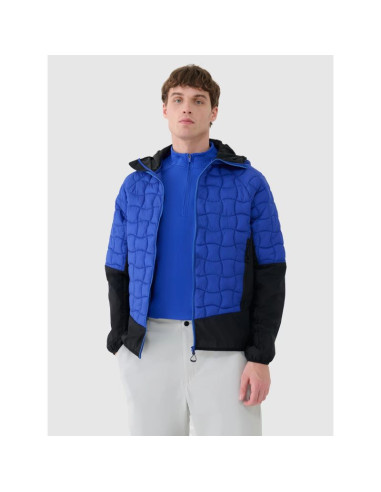Kurtka puchowa trekkingowa z wypełnieniem primaloft black męska 4f 4fwss25ttjam697-36s
