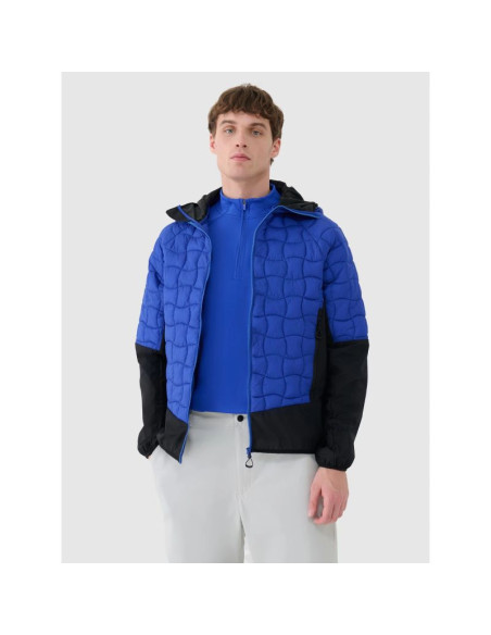 Kurtka puchowa trekkingowa z wypełnieniem primaloft black męska 4f 4fwss25ttjam697-36s