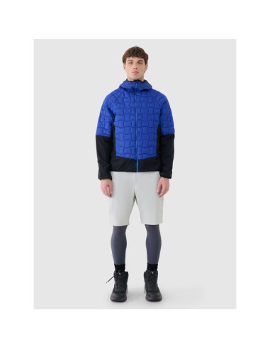 Kurtka puchowa trekkingowa z wypełnieniem primaloft black męska 4f 4fwss25ttjam697-36s