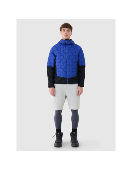 Kurtka puchowa trekkingowa z wypełnieniem primaloft black męska 4f 4fwss25ttjam697-36s