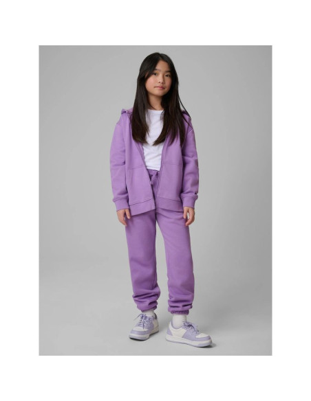 Bluza dresowa loose z kapturem dziewczęca 4f 4fjrss26tswsf2715-51s