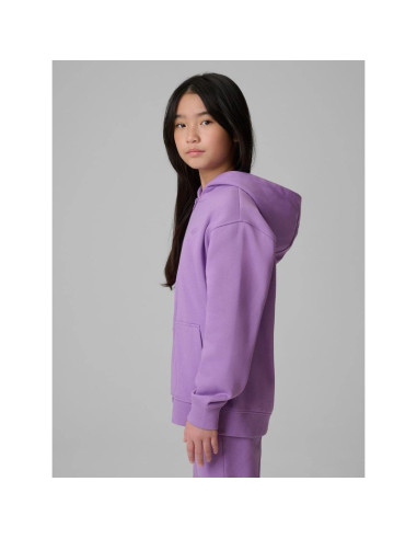 Bluza dresowa loose z kapturem dziewczęca 4f 4fjrss26tswsf2715-51s