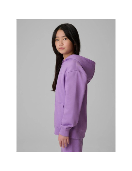Bluza dresowa loose z kapturem dziewczęca 4f 4fjrss26tswsf2715-51s