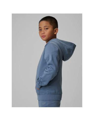 Bluza dresowa regular z kapturem chłopięca 4f 4fjrss26tswsm2749-32s