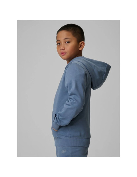 Bluza dresowa regular z kapturem chłopięca 4f 4fjrss26tswsm2749-32s