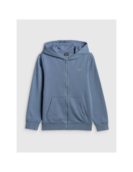 Bluza dresowa regular z kapturem chłopięca 4f 4fjrss26tswsm2749-32s