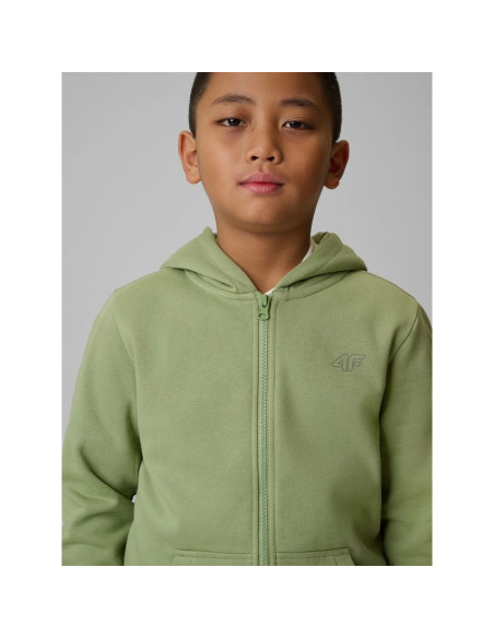 Bluza dresowa regular z kapturem chłopięca 4f 4fjrss26tswsm2749-47s