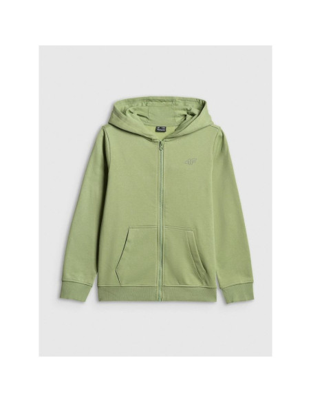Bluza dresowa regular z kapturem chłopięca 4f 4fjrss26tswsm2749-47s