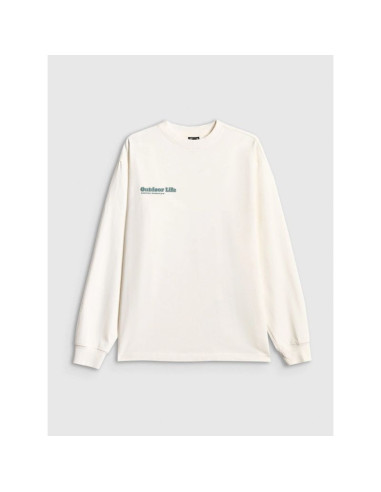 Longsleeve regular z nadrukiem damski 4f 4frss26tswsf2834-11s