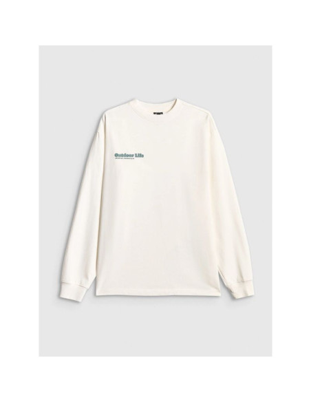 Longsleeve regular z nadrukiem damski 4f 4frss26tswsf2834-11s