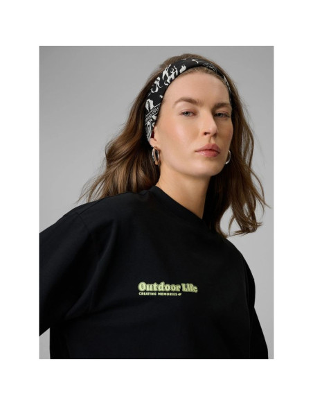 Longsleeve regular z nadrukiem damski 4f 4frss26tswsf2834-20s