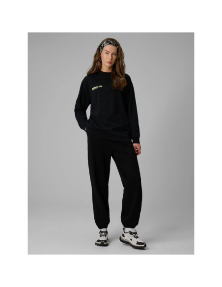 Longsleeve regular z nadrukiem damski 4f 4frss26tswsf2834-20s
