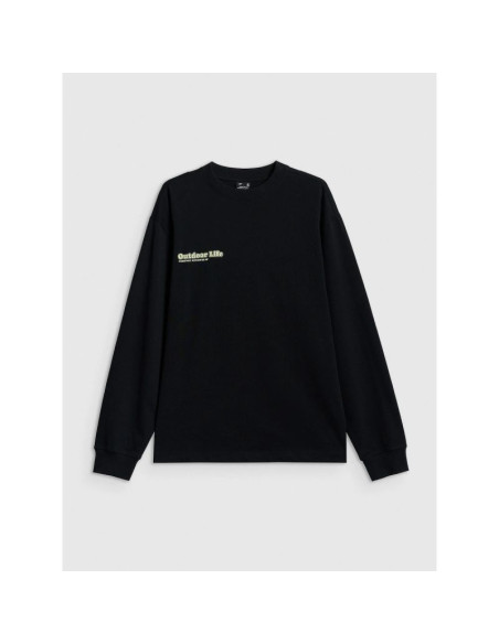 Longsleeve regular z nadrukiem damski 4f 4frss26tswsf2834-20s