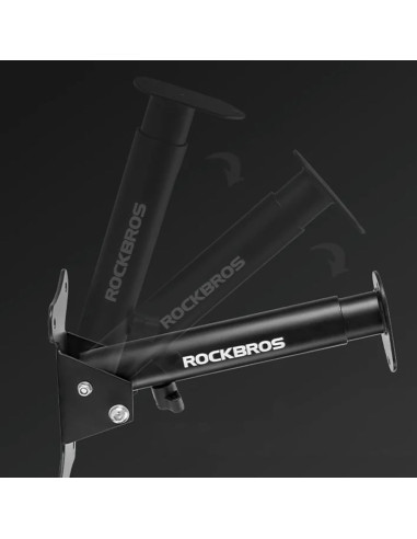 Wieszak rowerowy rockbros 27210016001 do montażu na ścianie - czarny