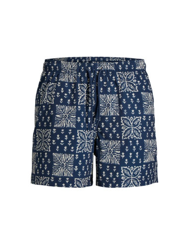 Jack&jones męskie szorty do pływania jpstmaui shell aop swim shorts reg 12291808 pageent blue