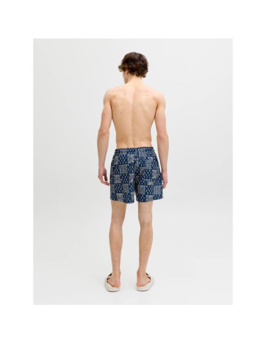 Jack&jones męskie szorty do pływania jpstmaui shell aop swim shorts reg 12291808 pageent blue