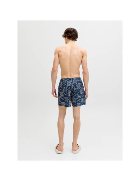 Jack&jones męskie szorty do pływania jpstmaui shell aop swim shorts reg 12291808 pageent blue