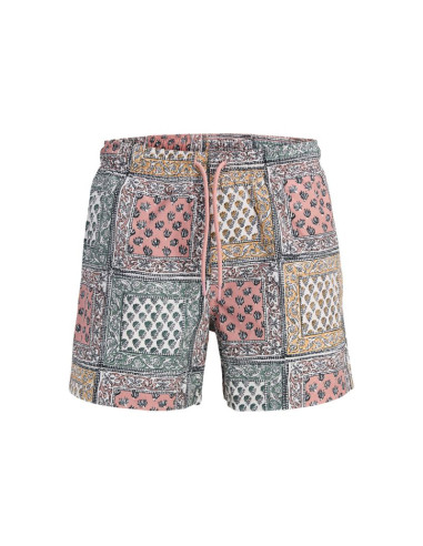 Jack&jones męskie szorty do pływania jpstmaui shell aop swim shorts reg 12291808 ash rose