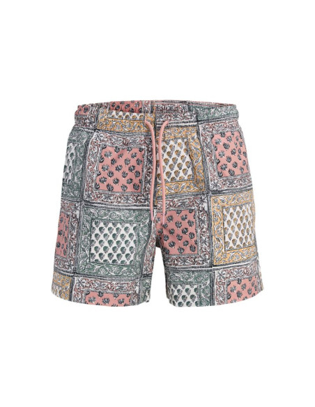 Jack&jones męskie szorty do pływania jpstmaui shell aop swim shorts reg 12291808 ash rose